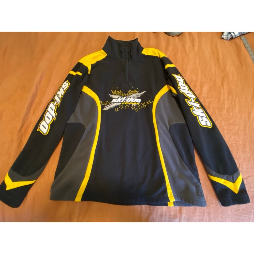 Ski-doo Sweatshirt Kid Team BRP 1/4 Zip Fleece Snowmobile Attire Boys XL 2010 s2